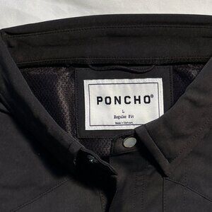 Poncho Shirt Men's L Regular Fit Western Pearl Snap The Piedras Negras - NEW